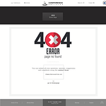 conference 404 hata sayfasi tasarimi