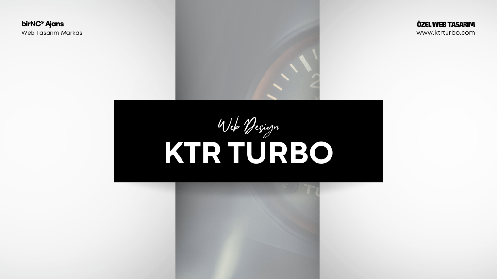 KTR Turbo Web Tasarım Sunum Kapak